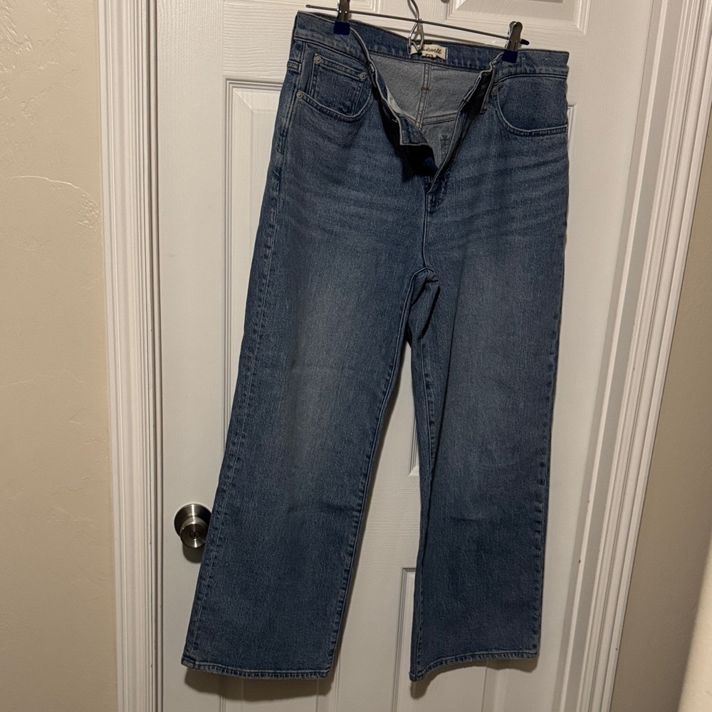 Madewell Women's Blue Wide-leg Jeans